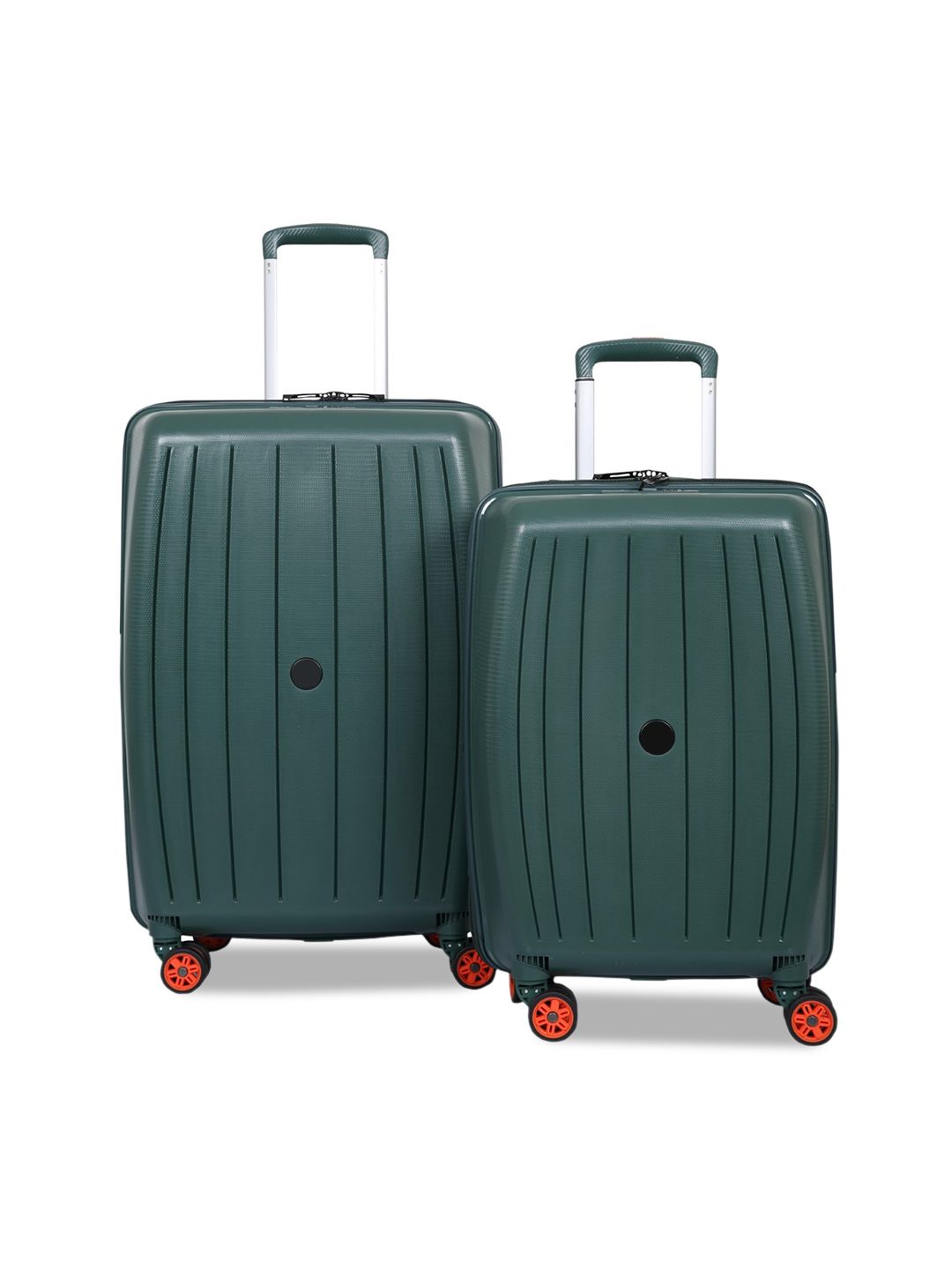 Polo Class Set of 2 Green Scan Trolley Bag Price in India