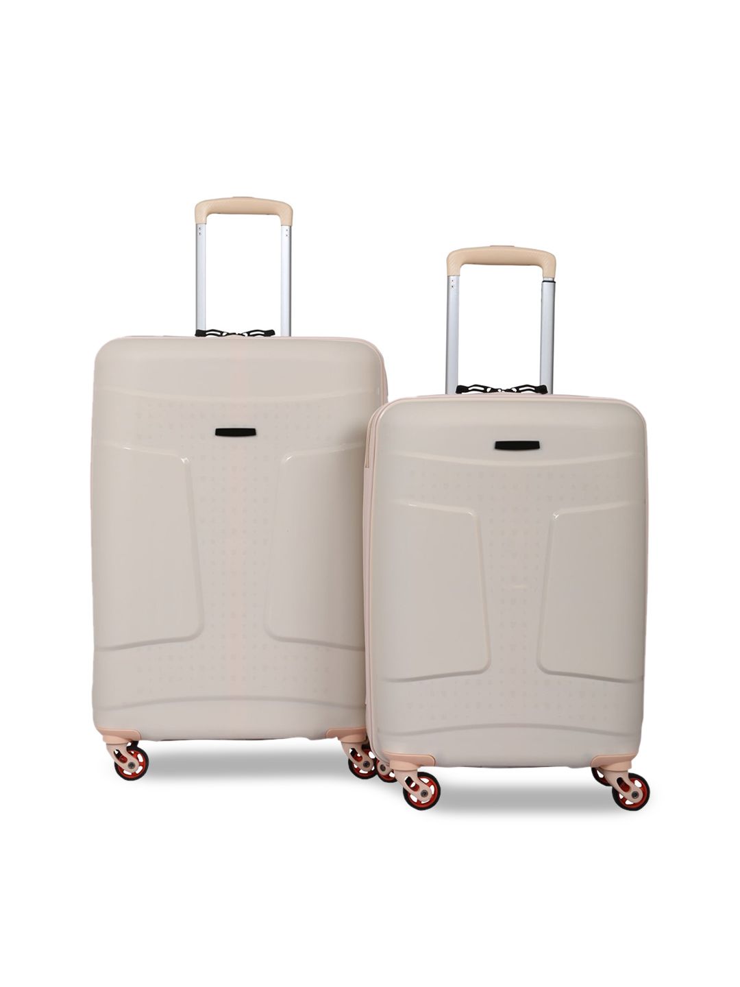 Polo Class Beige Solid Set of 2 Trolley Bag Price in India