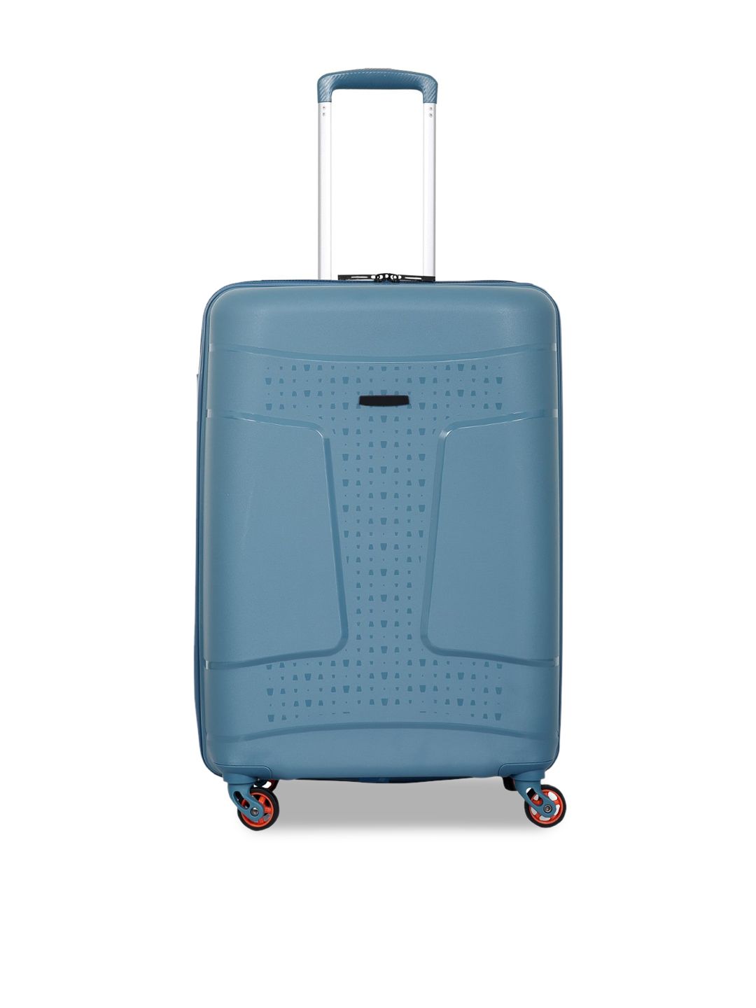 Polo Class Blue Solid 24-Inch Trolley Bag Price in India