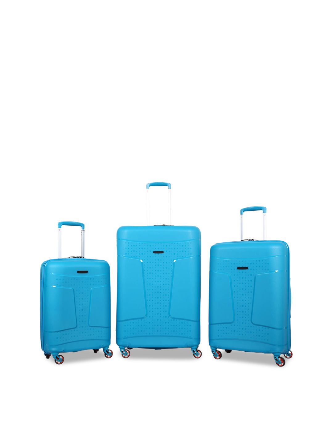 Polo Class Set Of 3 Blue Water Resistant Trolley Bags Price in India