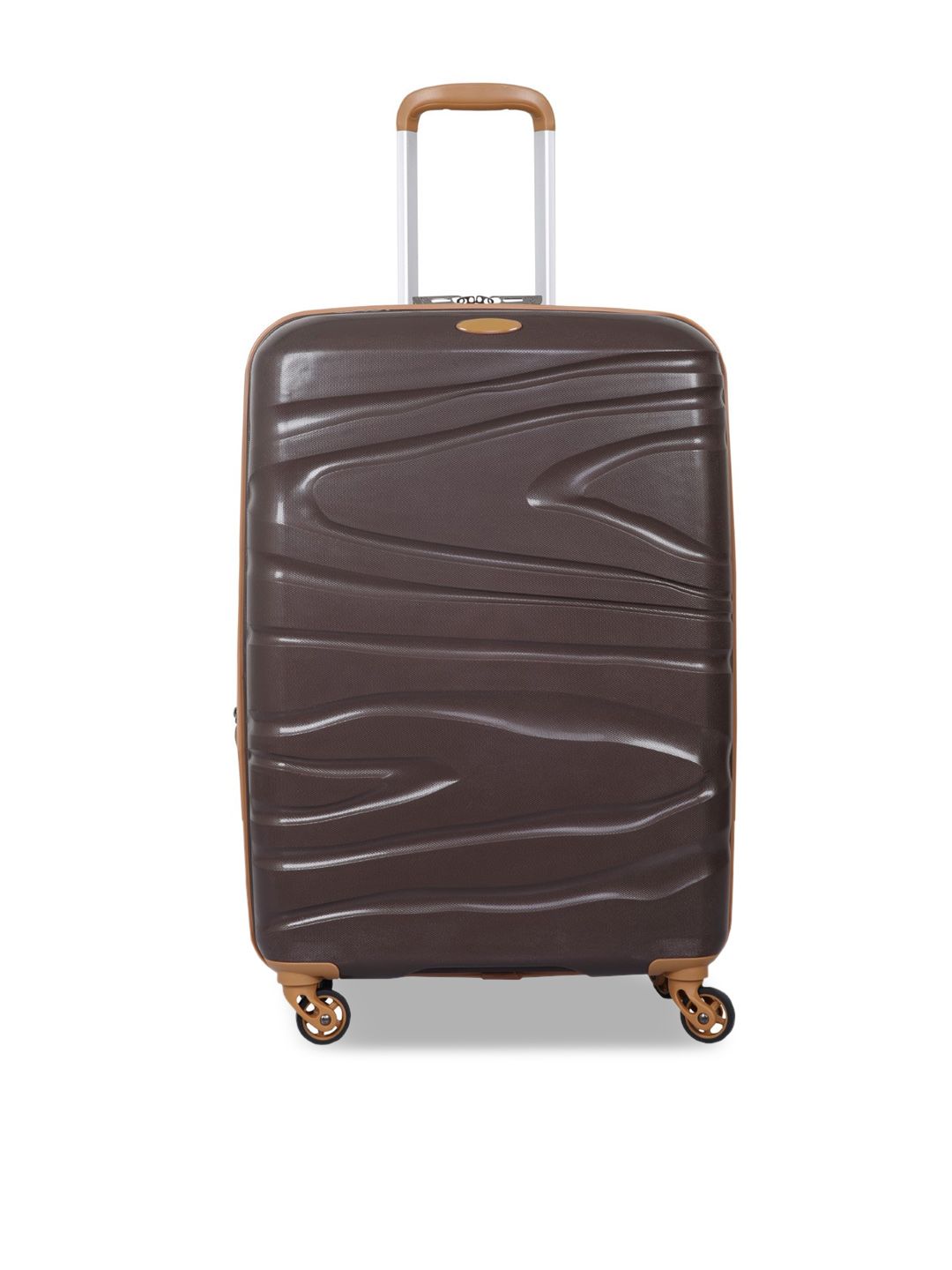 Polo Class Brown Textured Trolley Bag Price in India