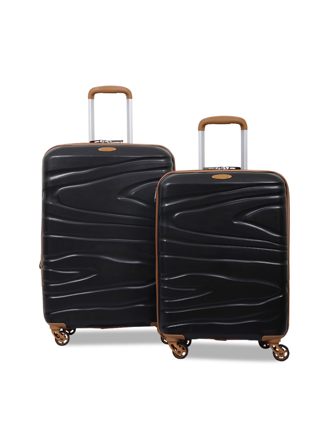 Polo Class Set of 2 Black Scan Trolley Bag Price in India