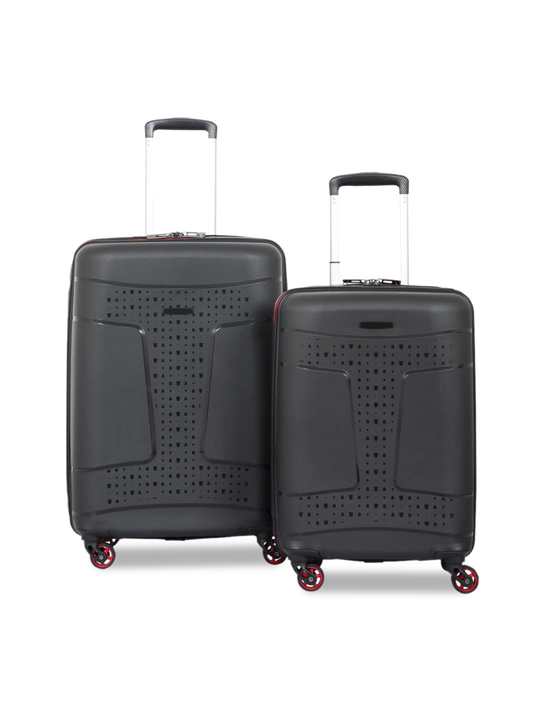 Polo Class Set of 2 Black Scan Trolley Bags Price in India