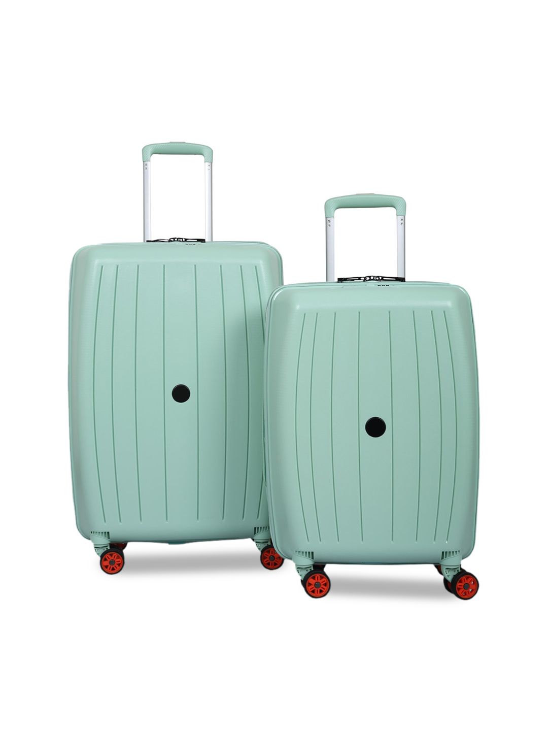 Polo Class Set Of 2 Green Water Resistant Trolley Bags Price in India