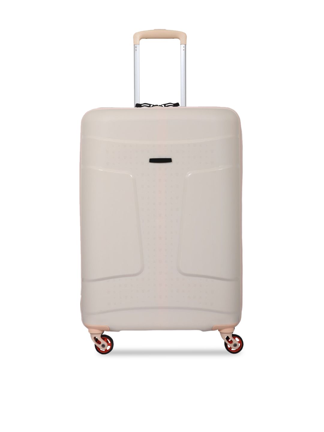 Polo Class Beige Solid Hard Sided Scan Trolley Bag Price in India