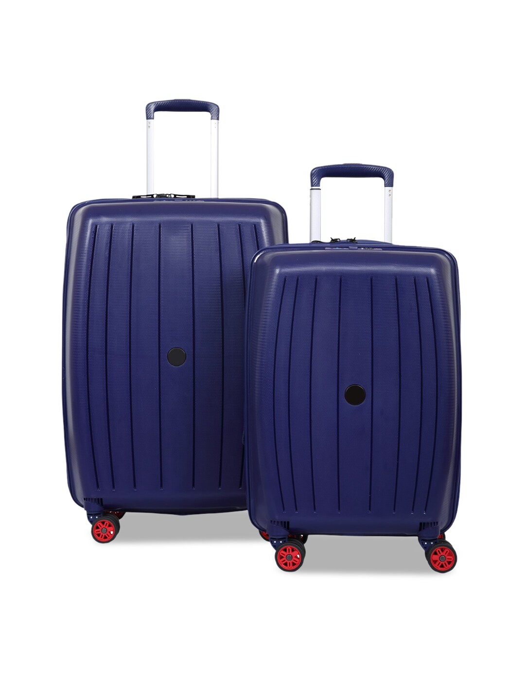Polo Class Set of 2 Purple Scan Trolley Bags Price in India