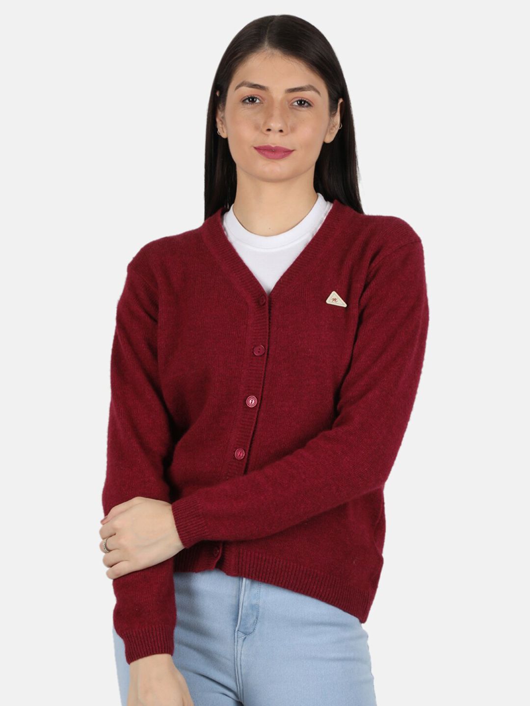 Monte Carlo Women Red Cardigan Price in India
