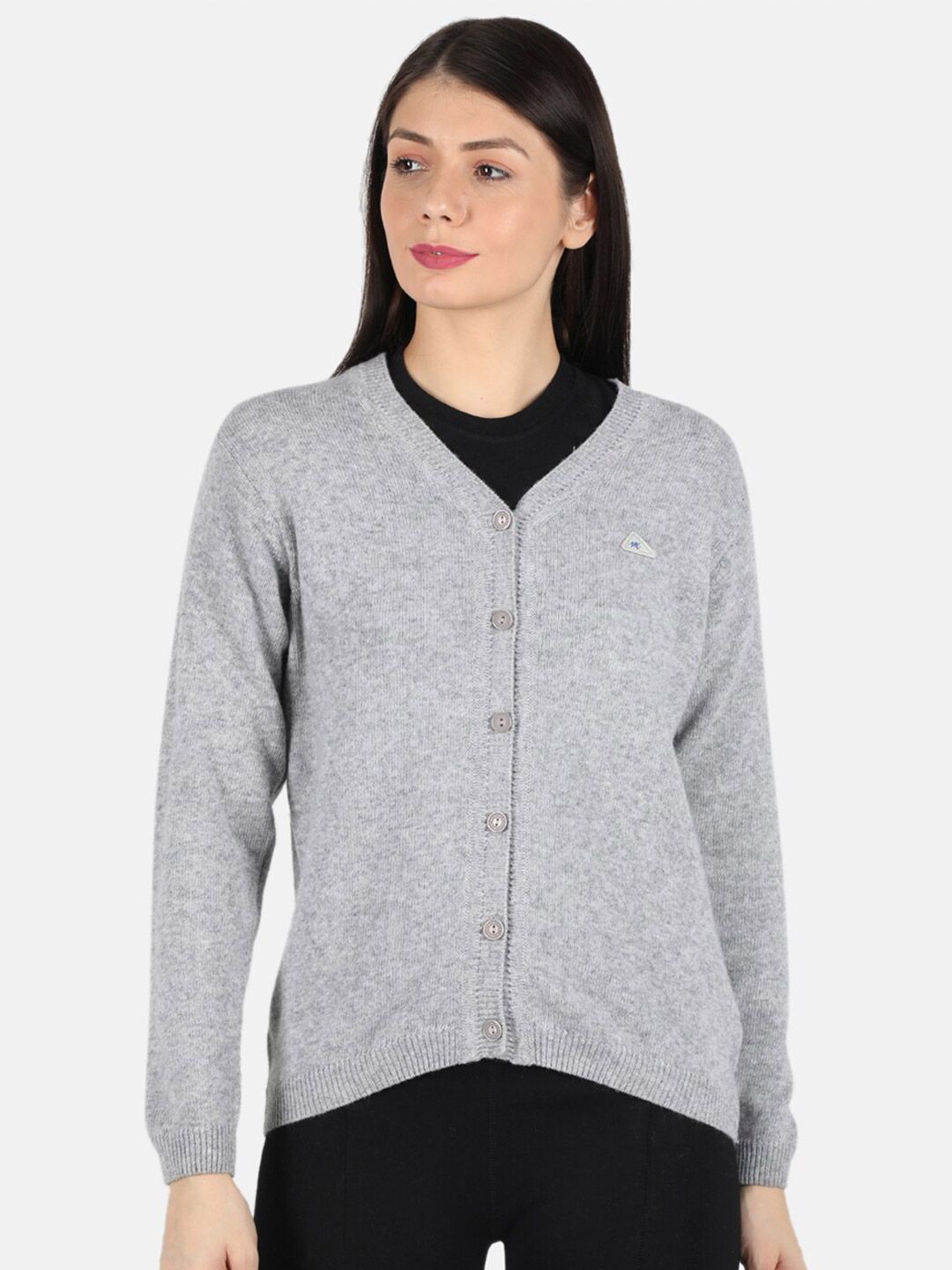 Monte Carlo Women Grey Cardigan Sweaters Price in India