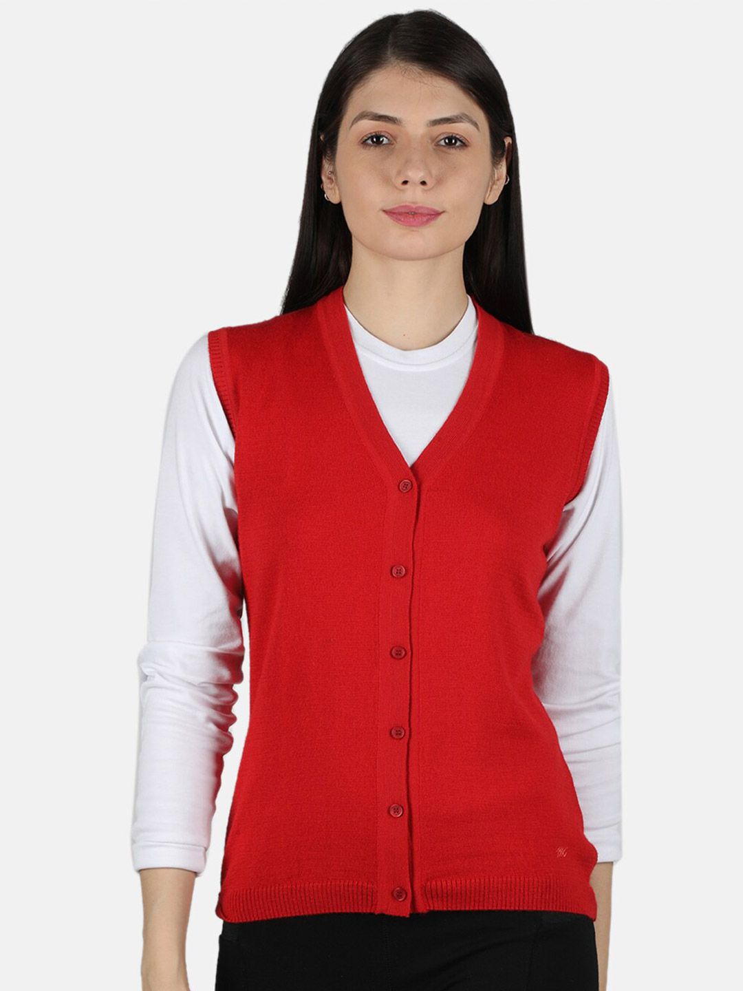 Monte Carlo Women Red Cardigan Price in India