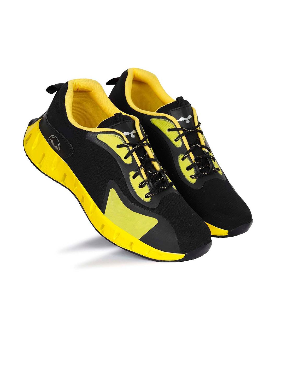 WIN9 Men Black Mesh Walking Non-Marking Shoes