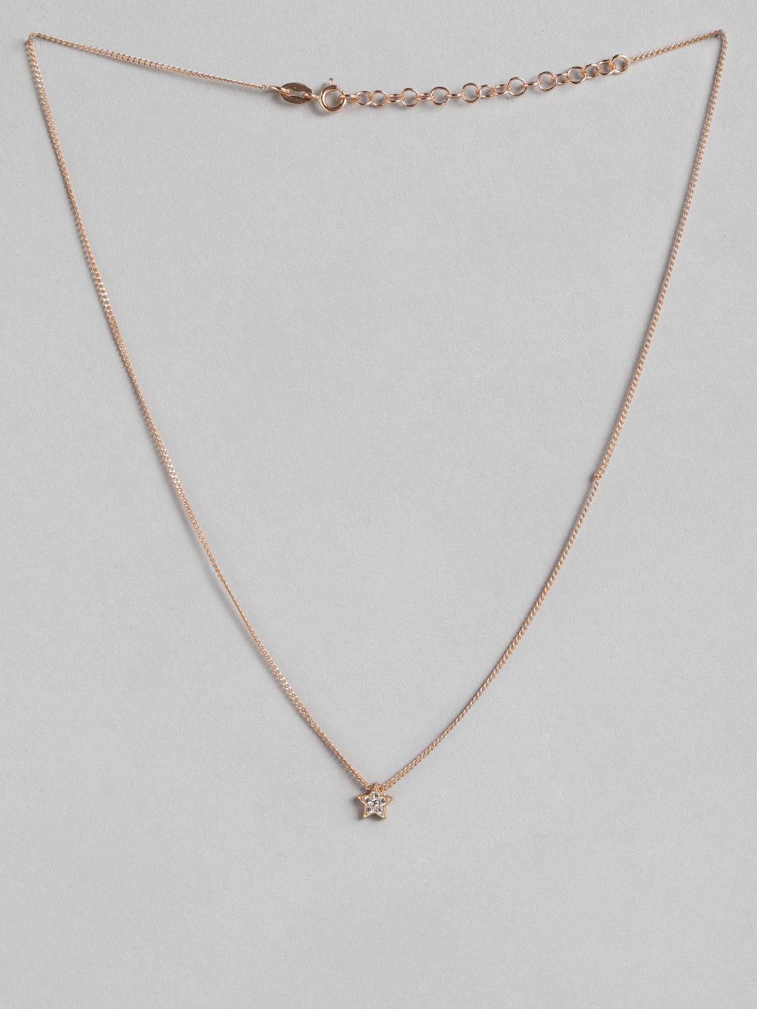 Carlton London Rose Gold-Plated Brass Necklace Price in India