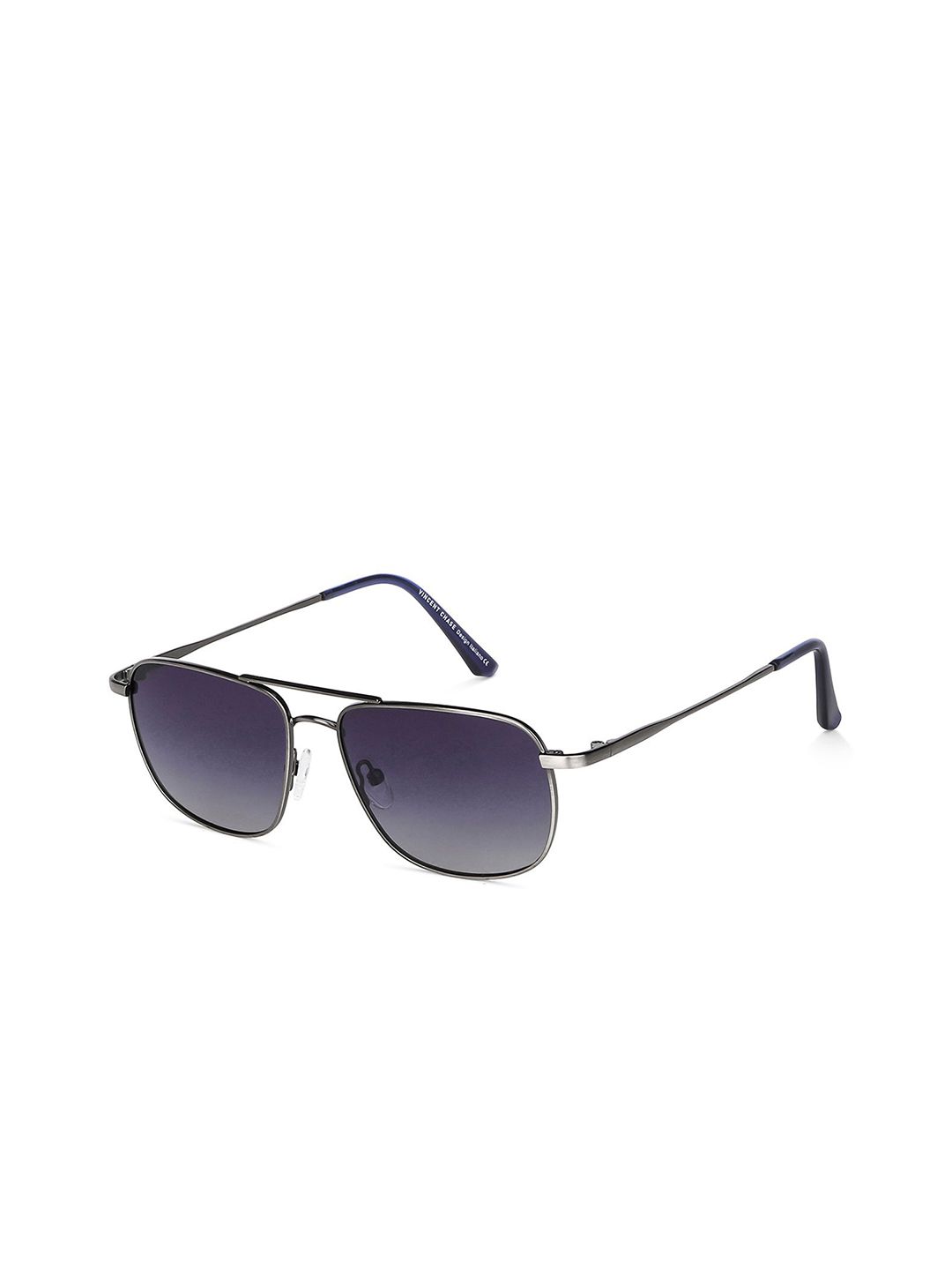 Vincent Chase by Lenskart Unisex Blue Lens Square Sunglasses with Polarised and UV Protected Lens