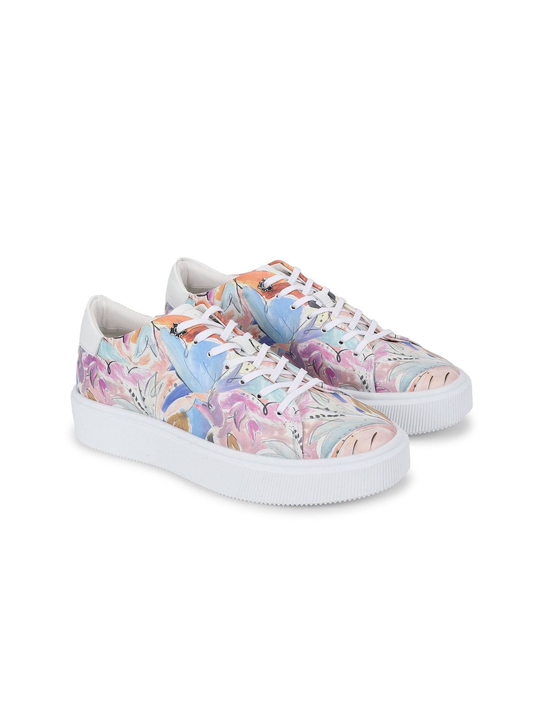 Ted Baker Women Multicoloured Printed Leather Sneakers Price in India