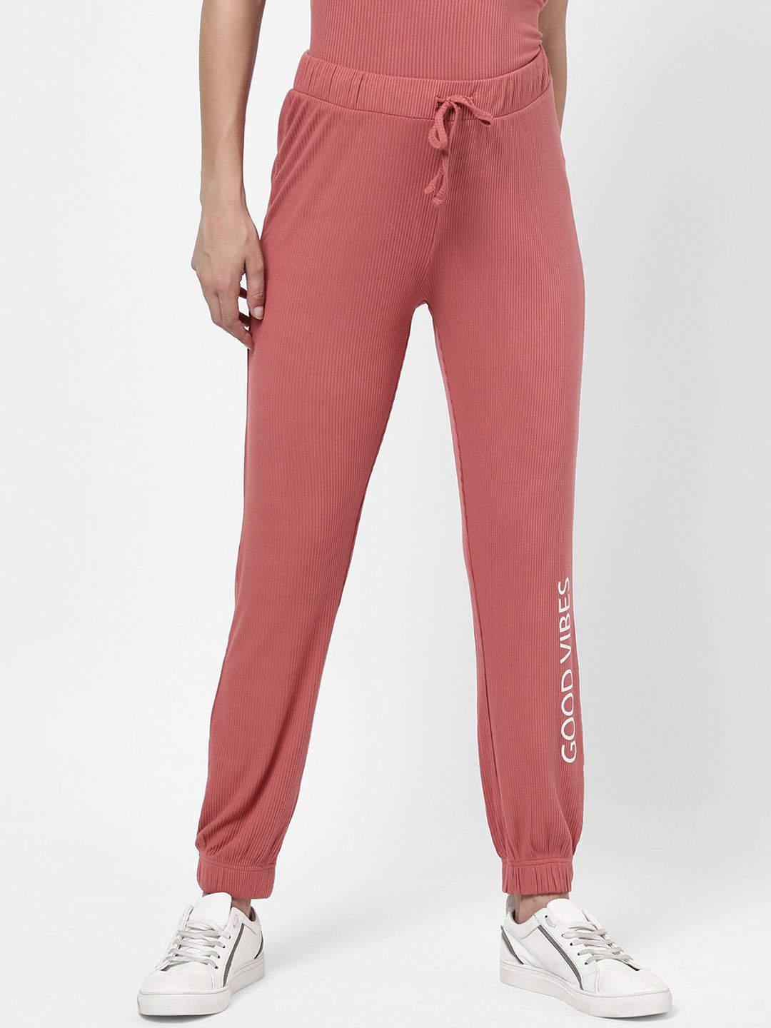 R&B Women Pink Joggers Trousers Price in India