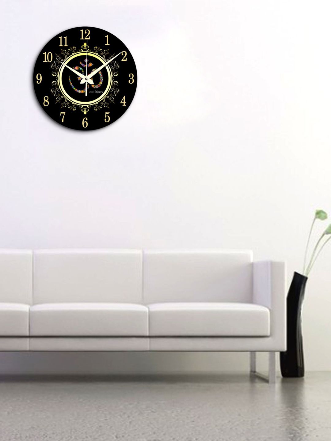 RANDOM Black Dial Wooden Analogue Wall Clock Price in India