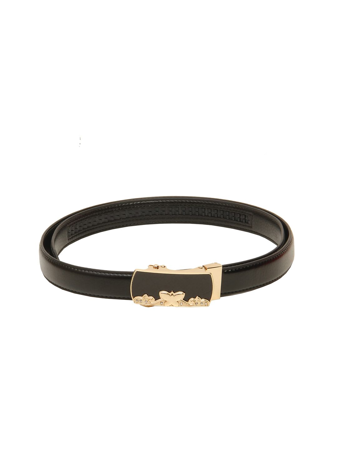 Calvadoss Women Black PU Belt Price in India