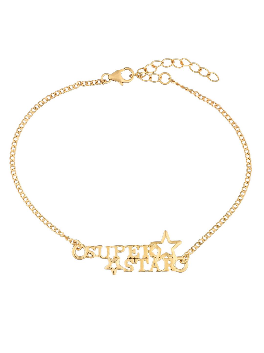 Voylla Women Gold-Toned Silver Gold-Plated Charm Bracelet Price in India