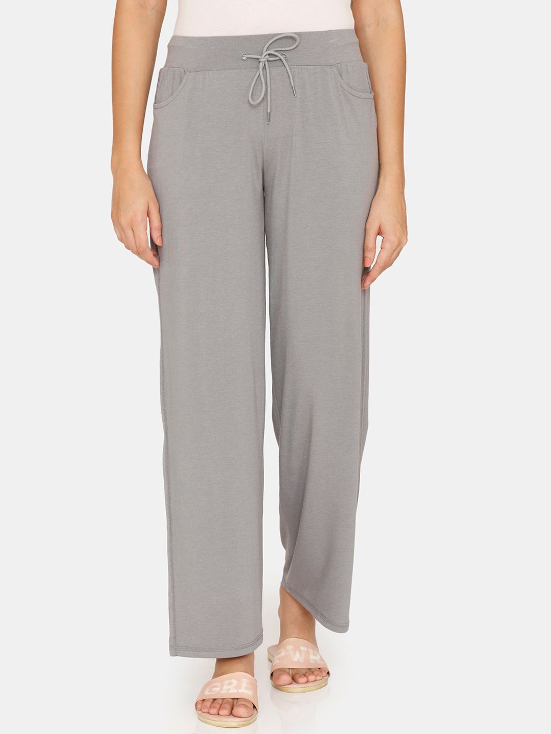Zivame Women Grey Solid Lounge Pants Price in India