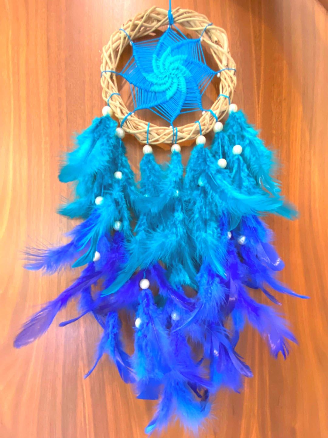 Rooh Blue Handmade Hanging Bird Feeder Windchime Price in India