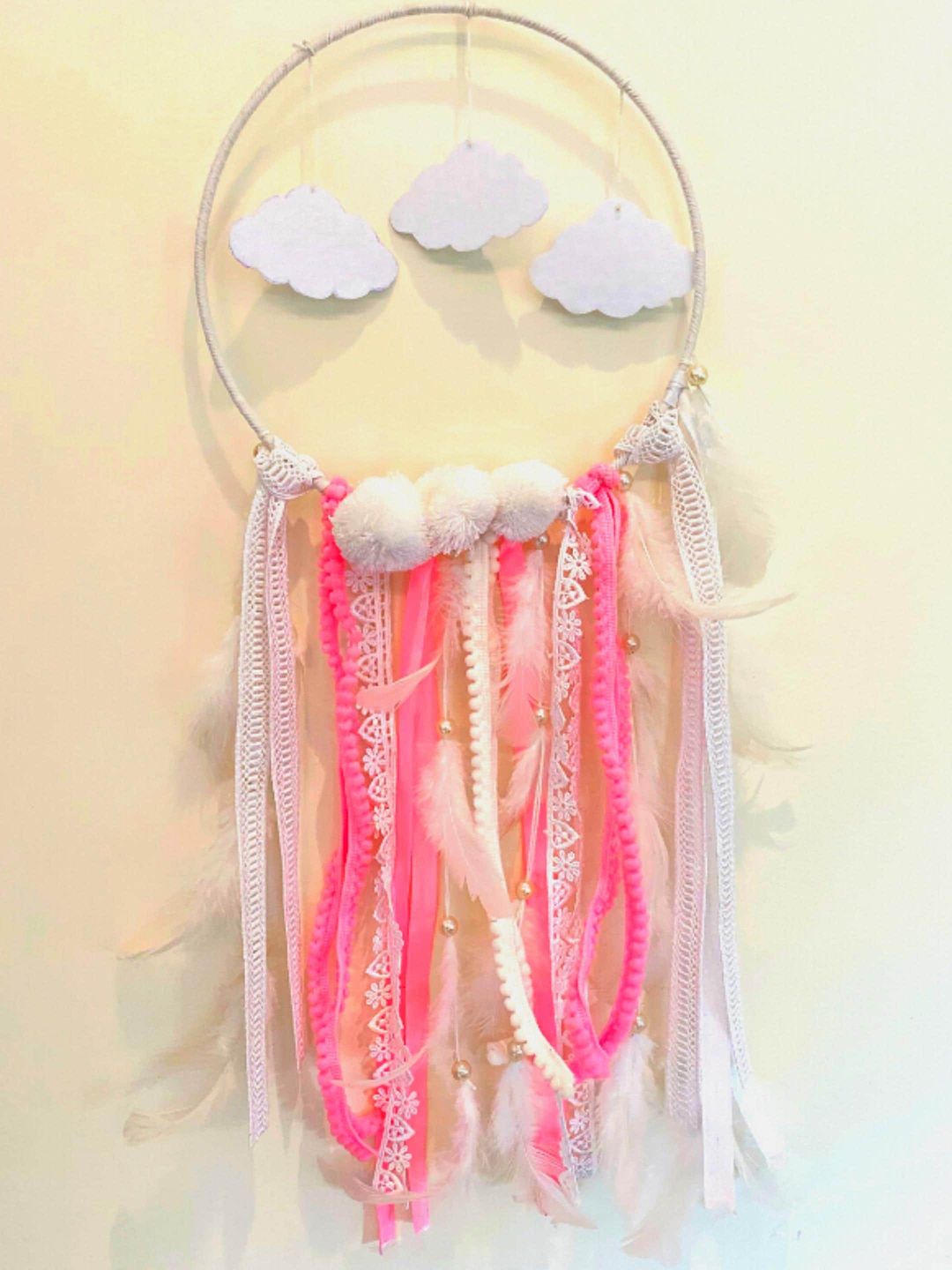 Rooh Pink Patterned Handmade Dream Catcher Price in India