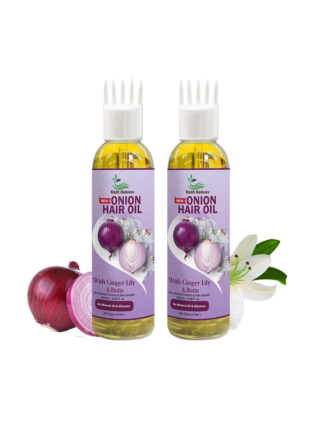 Kalit Natures Set Of Onion Hair Oil For Hair Fall Control 100 ml Each Price in India
