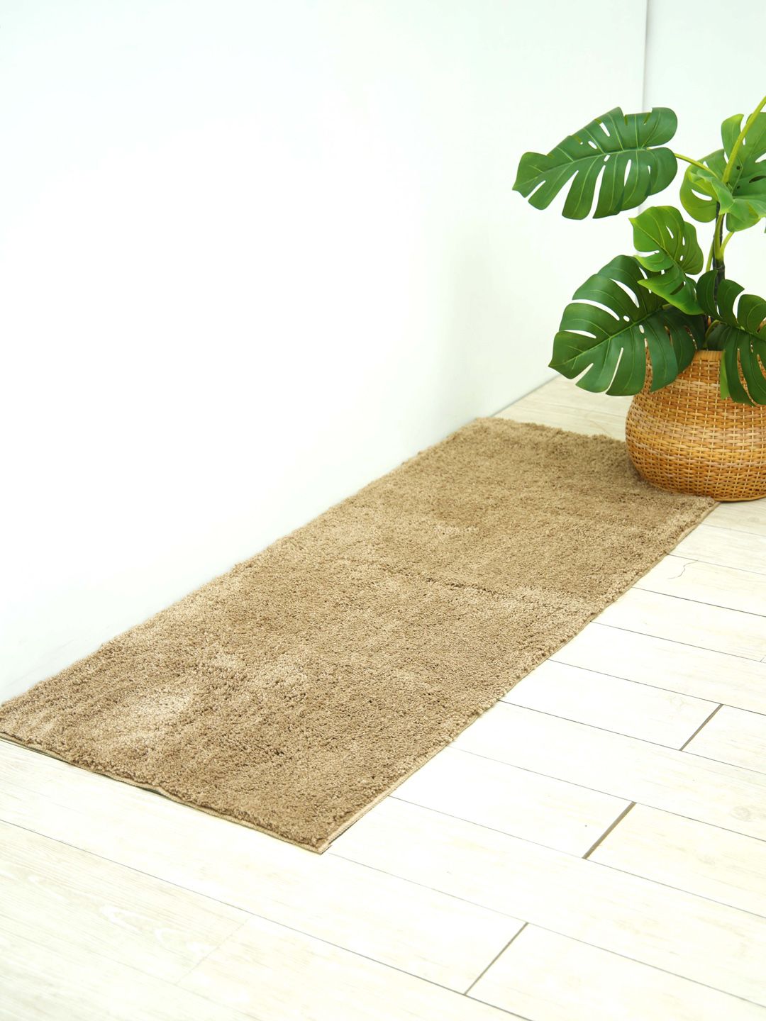 Ariana Beige Solid Anti-Skid Floor Runner Price in India