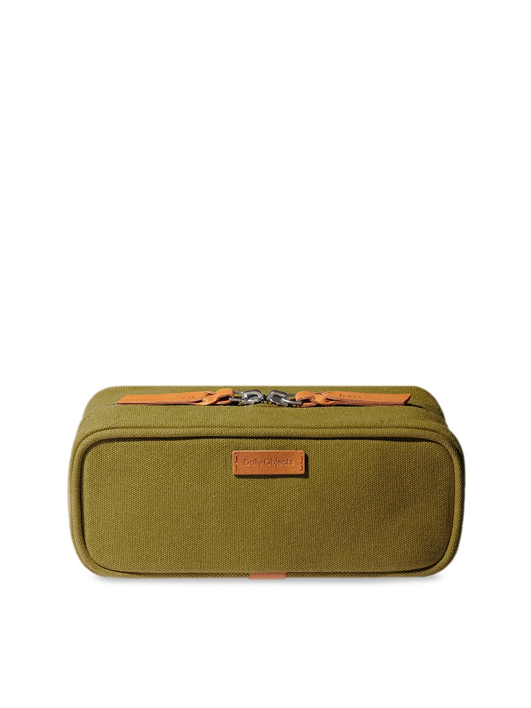 DailyObjects Women Olive Green Solid Makeup Organiser Price in India