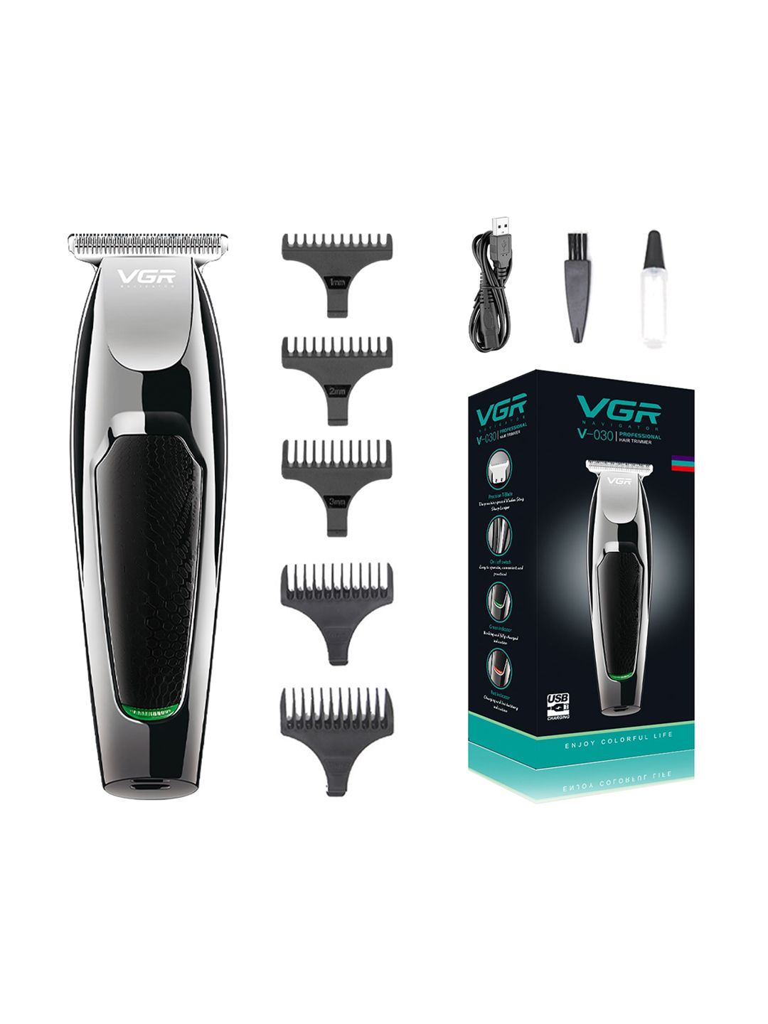 VGR Men Black V-030 Trimmer