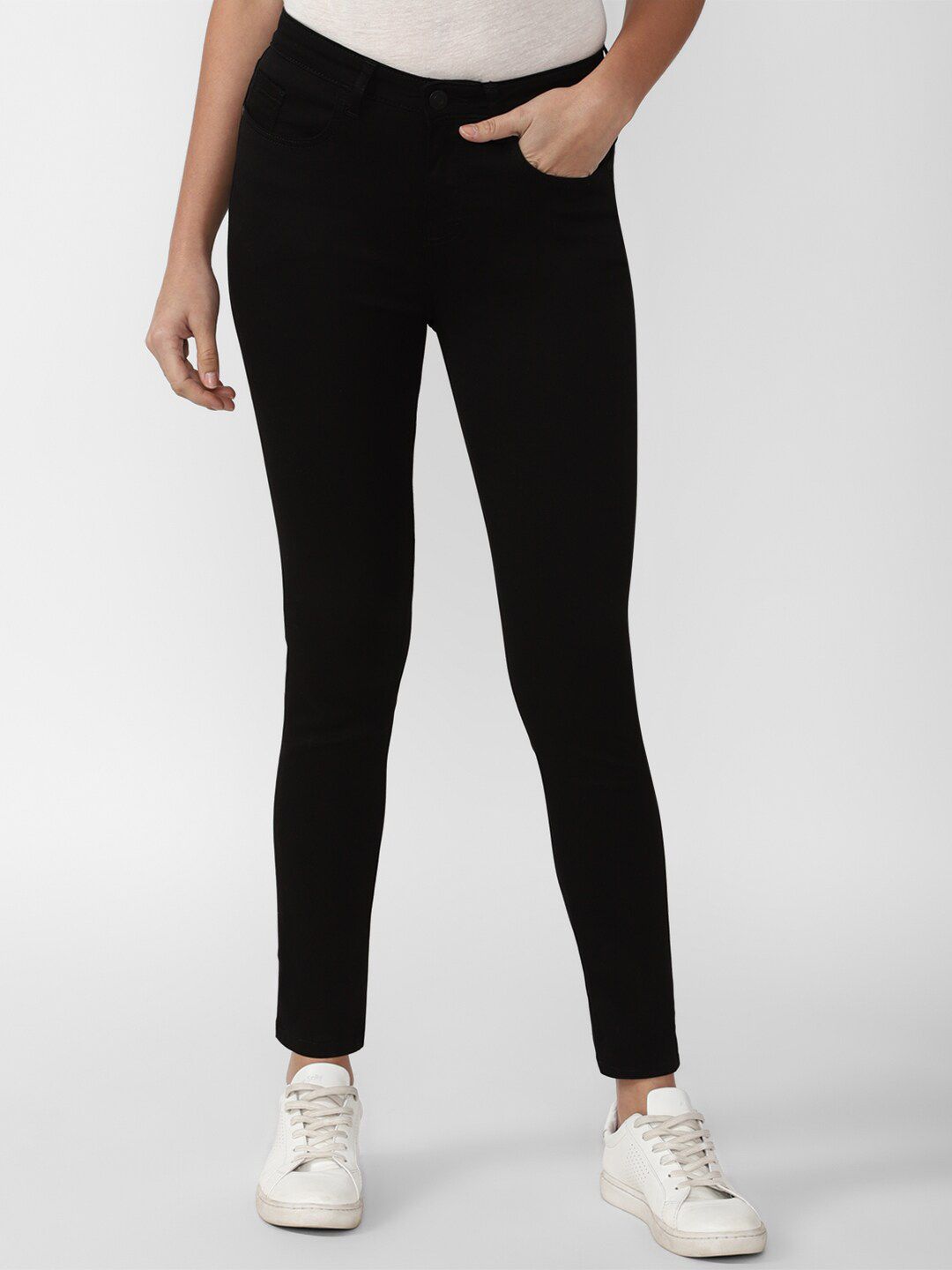 Van Heusen Woman Women Black Skinny Fit Jeans Price in India