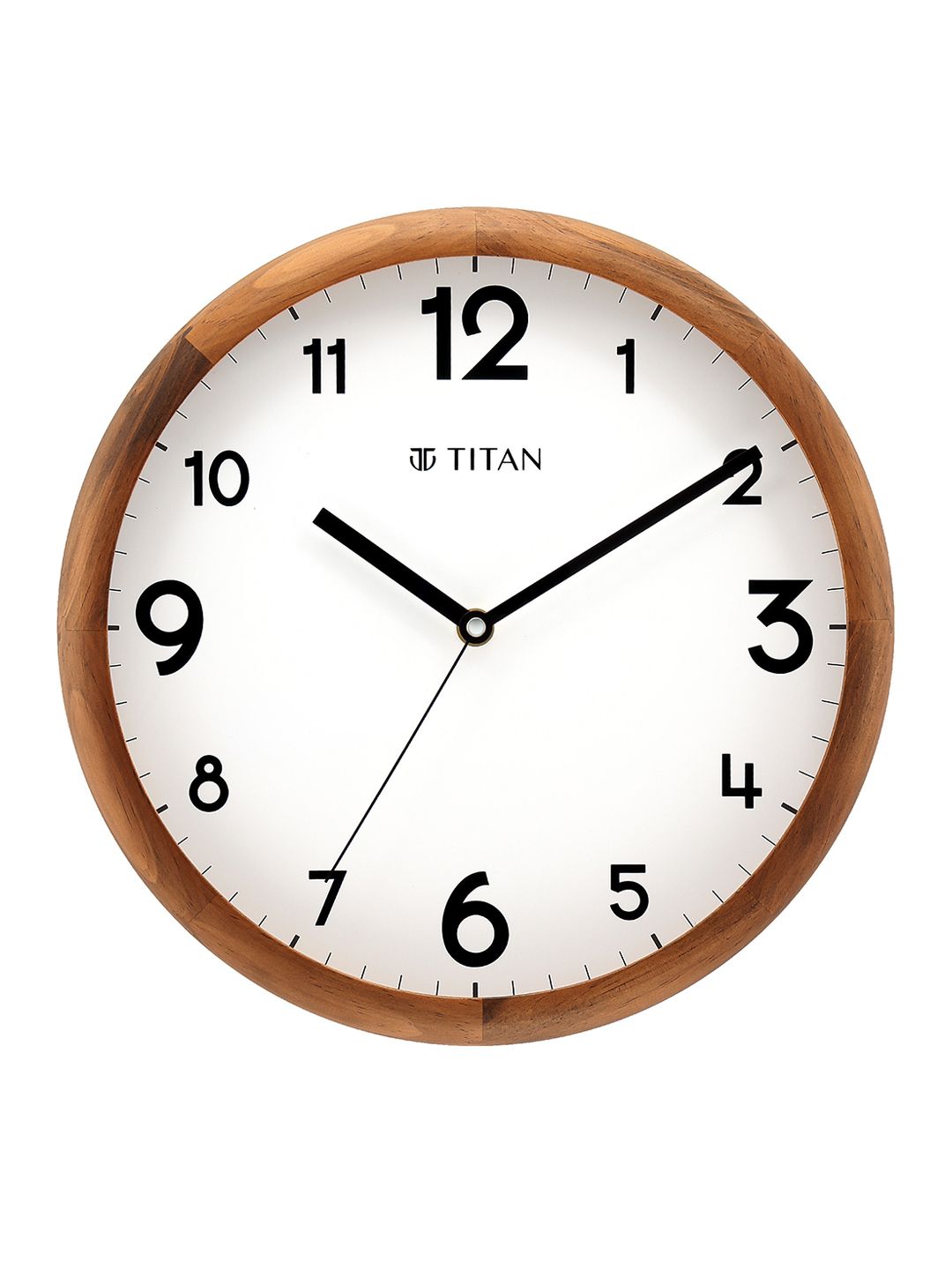 Titan Brown & White Contemporary Analogue Wall Clock Price in India