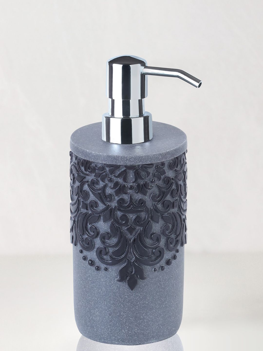 OBSESSIONS Grey Textured Soap & Lotion Dispenser Price in India
