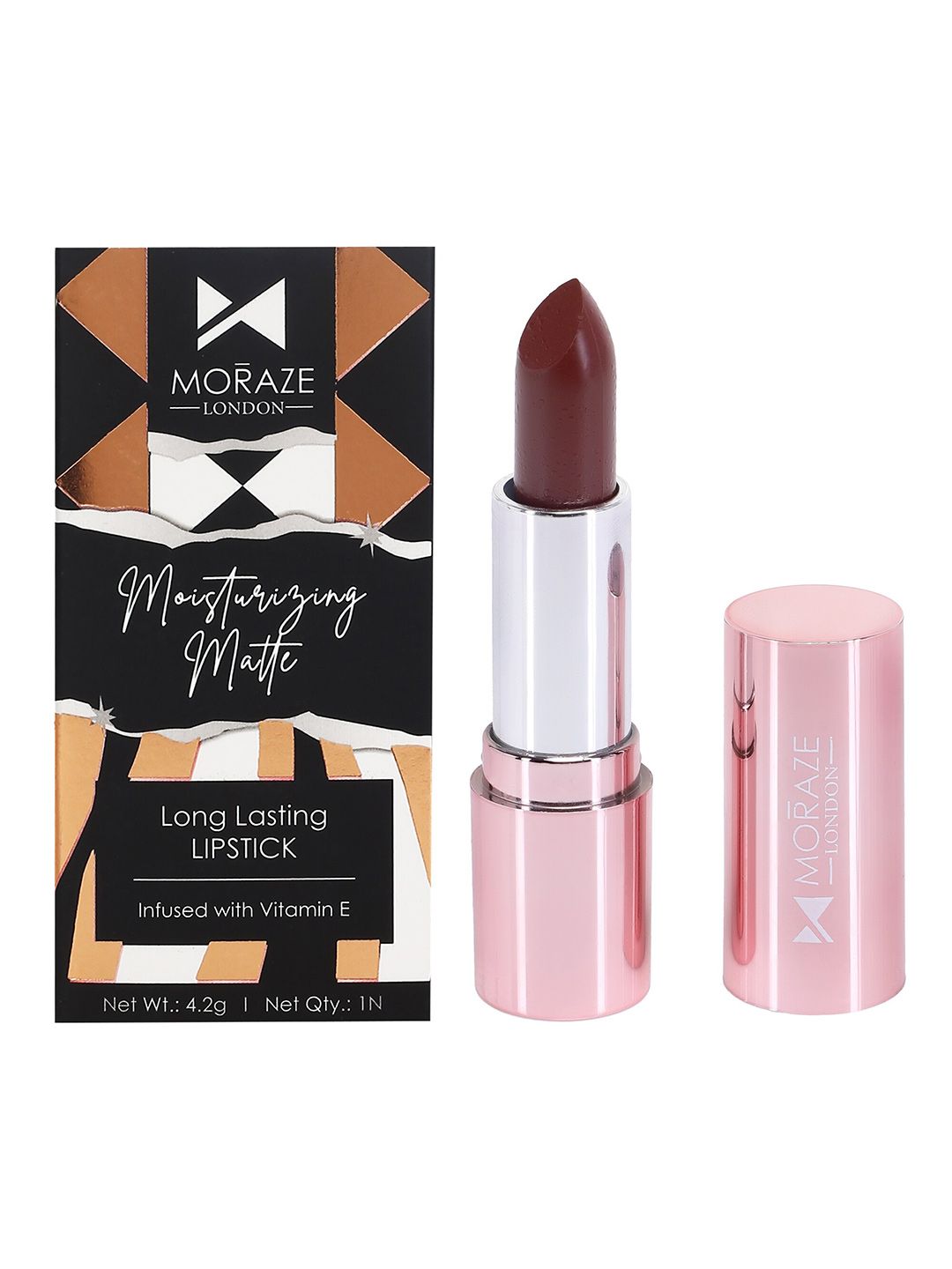 Moraze Moisturizing Matte Vegan Long-Lasting Lipstick with Vitamin E 4.2g - No Nonsense