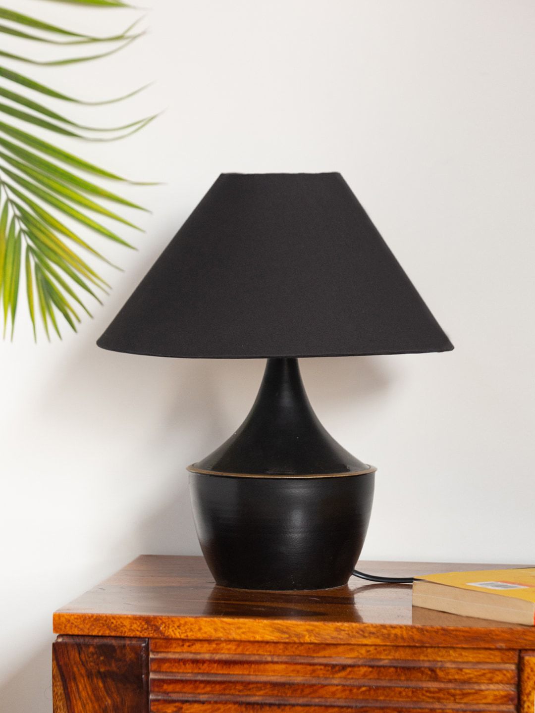 ExclusiveLane Black Solid Intriguingly Goth Handcrafted Table Lamps Price in India