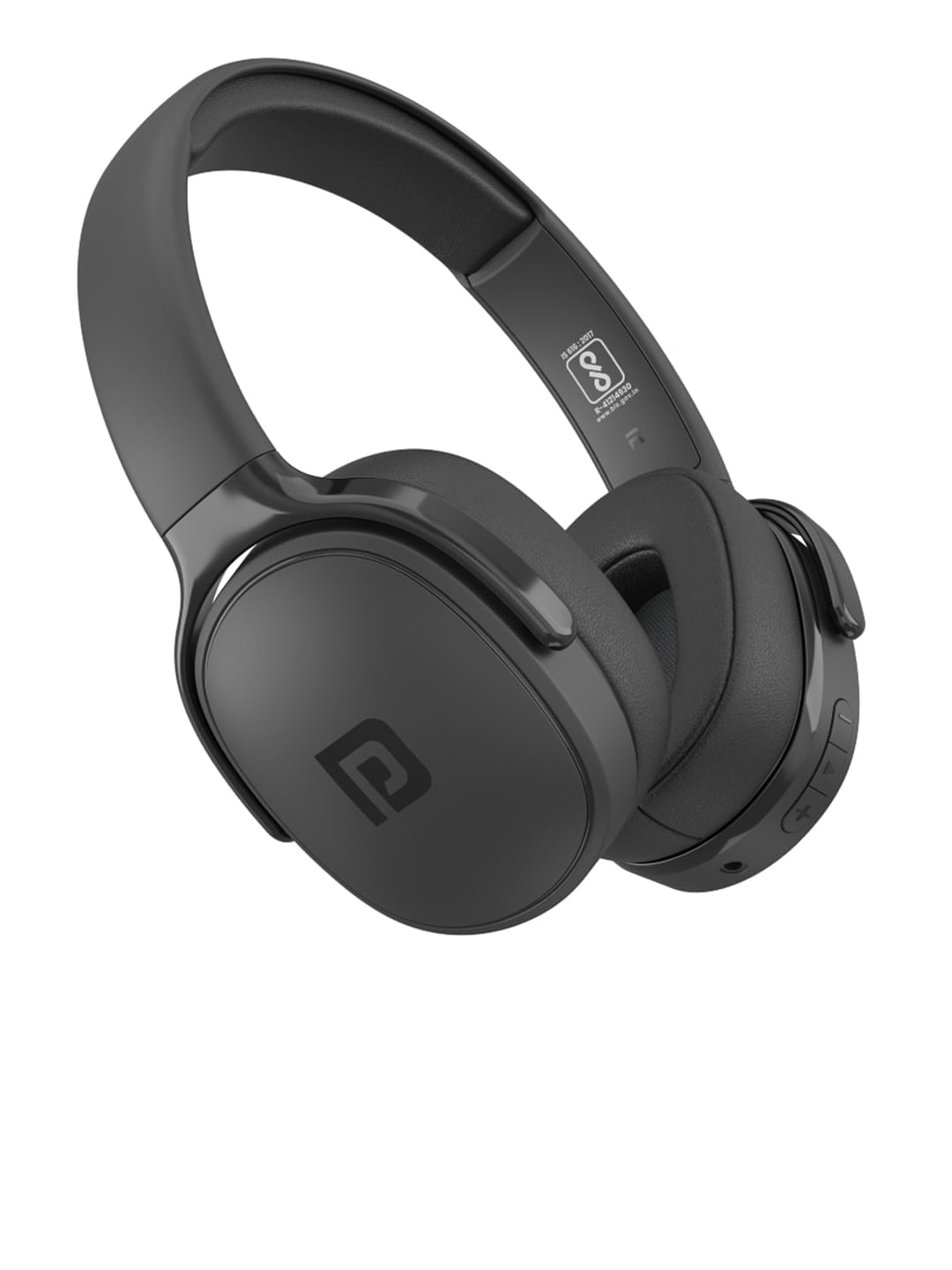 Portronics Black Solid Bluetooth 5.0 Wireless Over The Ear Headphone Price in India
