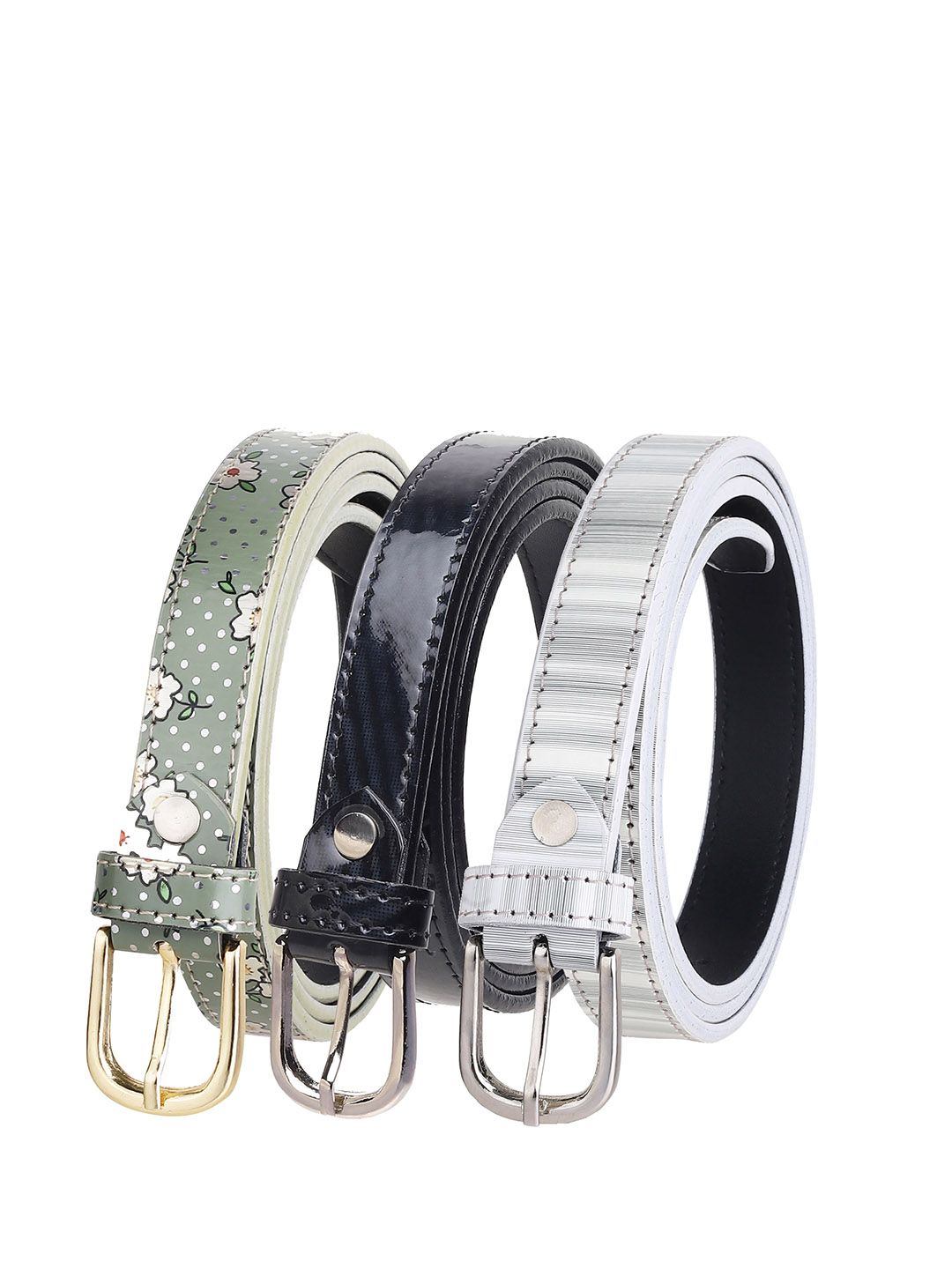 URBAN ALFAMI Women Printed 3 PU Belt Price in India