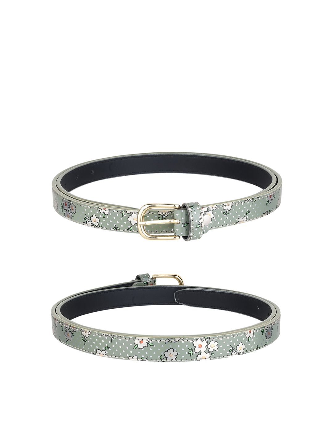 URBAN ALFAMI Women Set Of 3 Printed Casual Belts Price in India