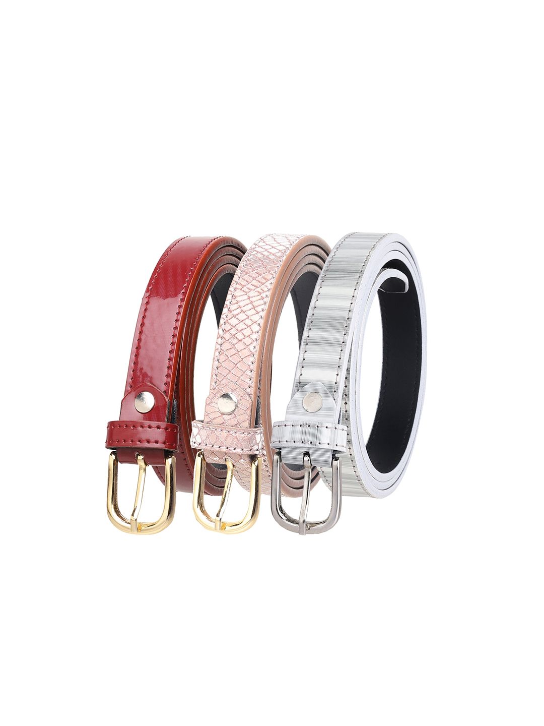 URBAN ALFAMI Women Set of 3 PU Belt Price in India