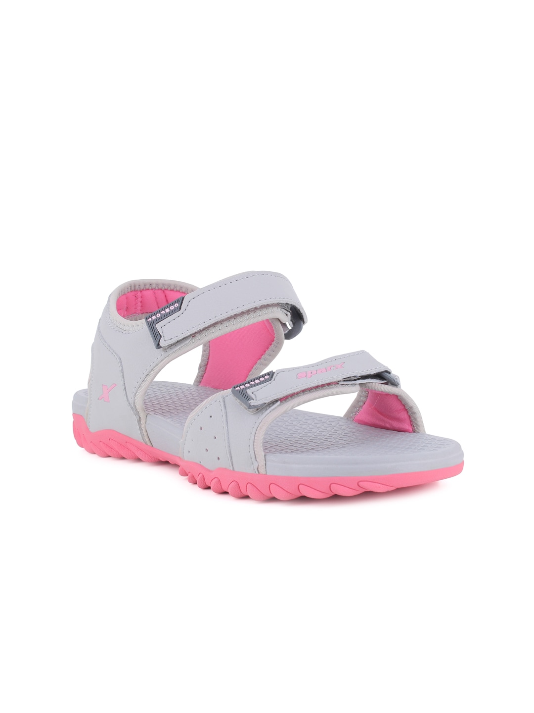 Sparx Women Grey & Pink Floater Sandals Price in India