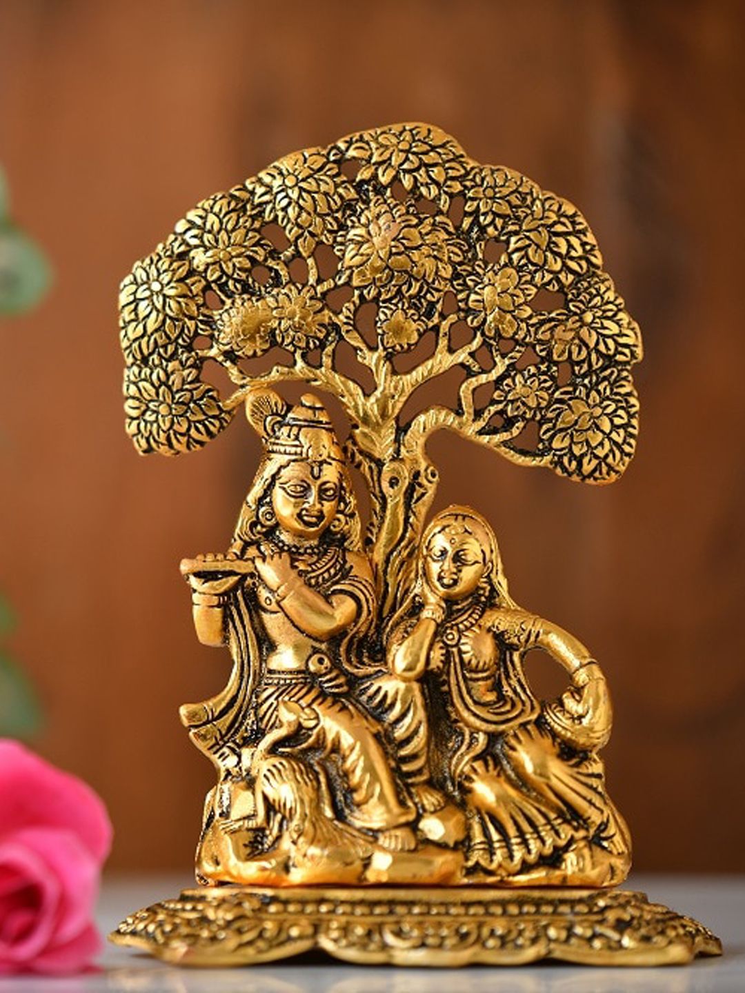Fashion Bizz Gold-Colored Krishna Idol Showpieces Price in India