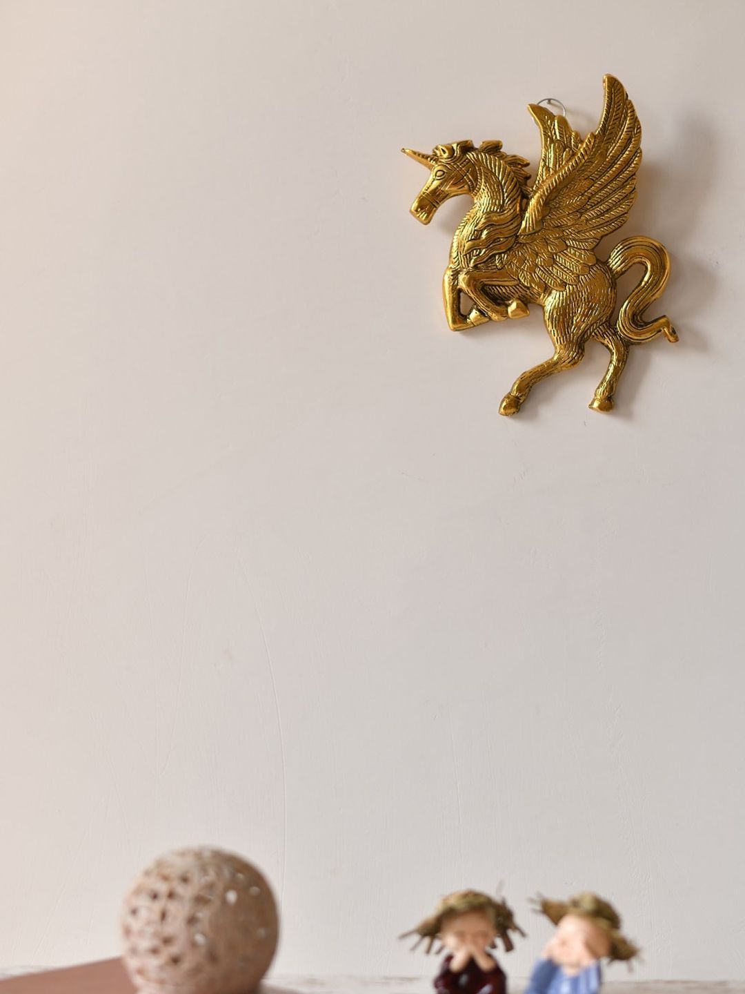 Fashion Bizz Unisex Gold-Toned Flyinghorse Figurine Showpiece Price in India