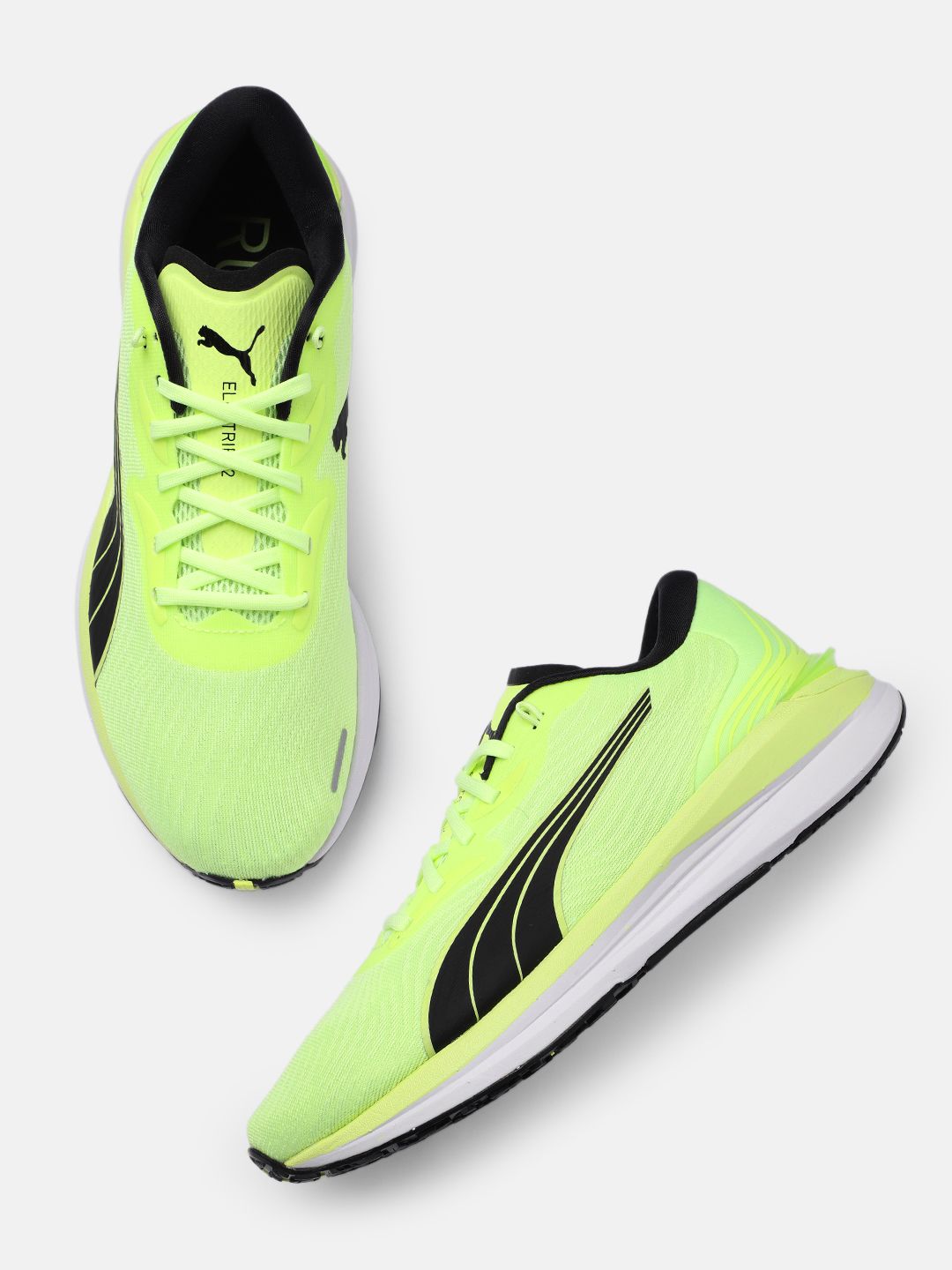 Puma Men Fluorescent Green Electrify Nitro 2 Running Shoes Price