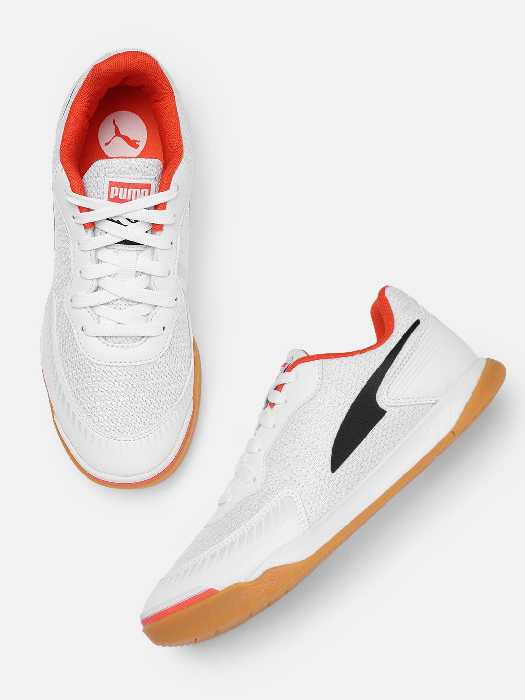 Puma Men White Solid PRESSING III Football Shoes Price in India