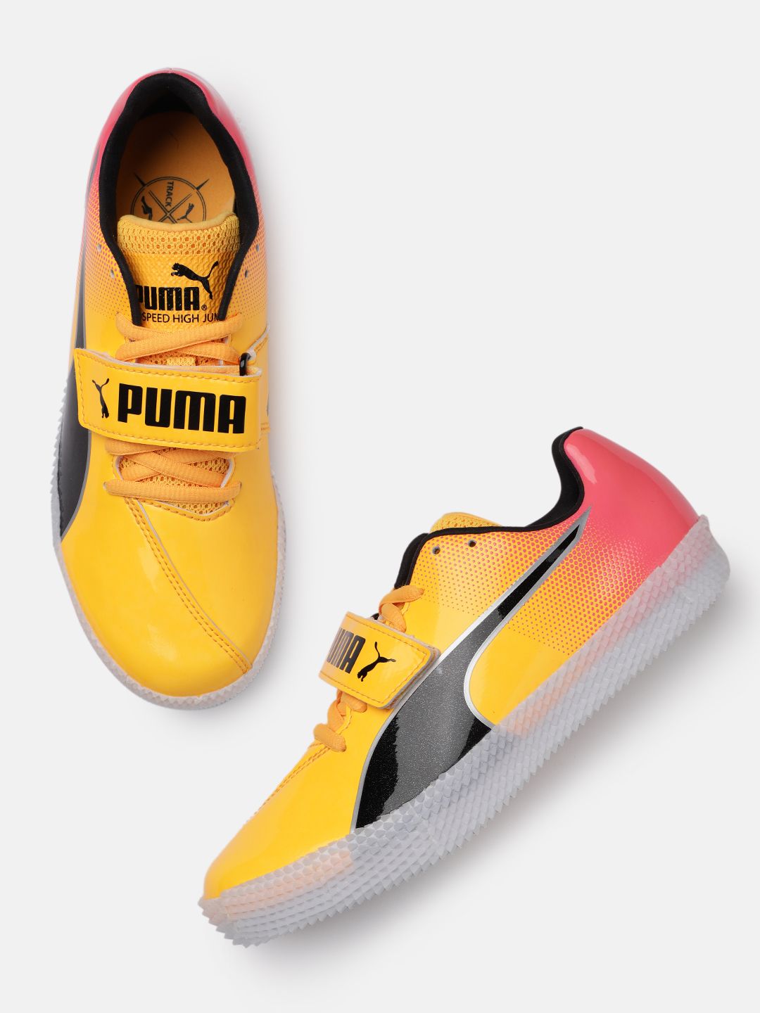 Puma Unisex Yellow evoSPEED High Jump 10 Running Shoes Price in India