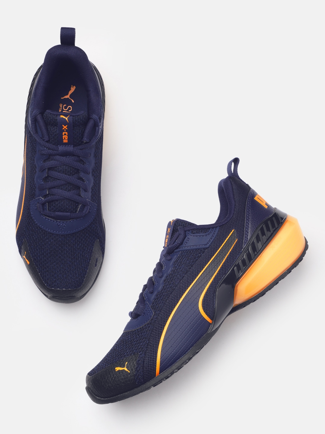 Puma Unisex Navy Blue X-Cell Uprise Fade Running Shoes Price in India