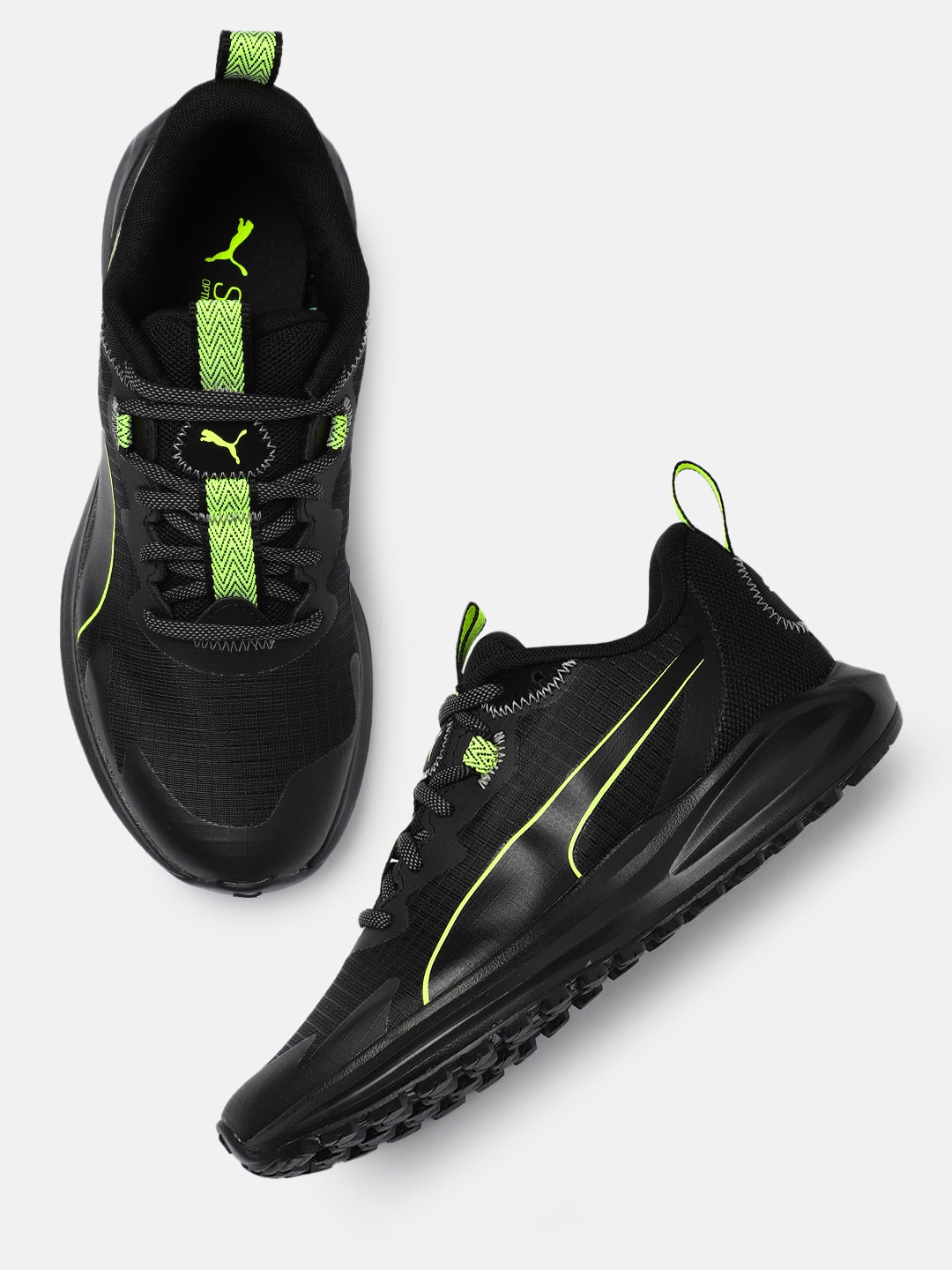 Puma Unisex Black Twitch Running Shoes Price in India