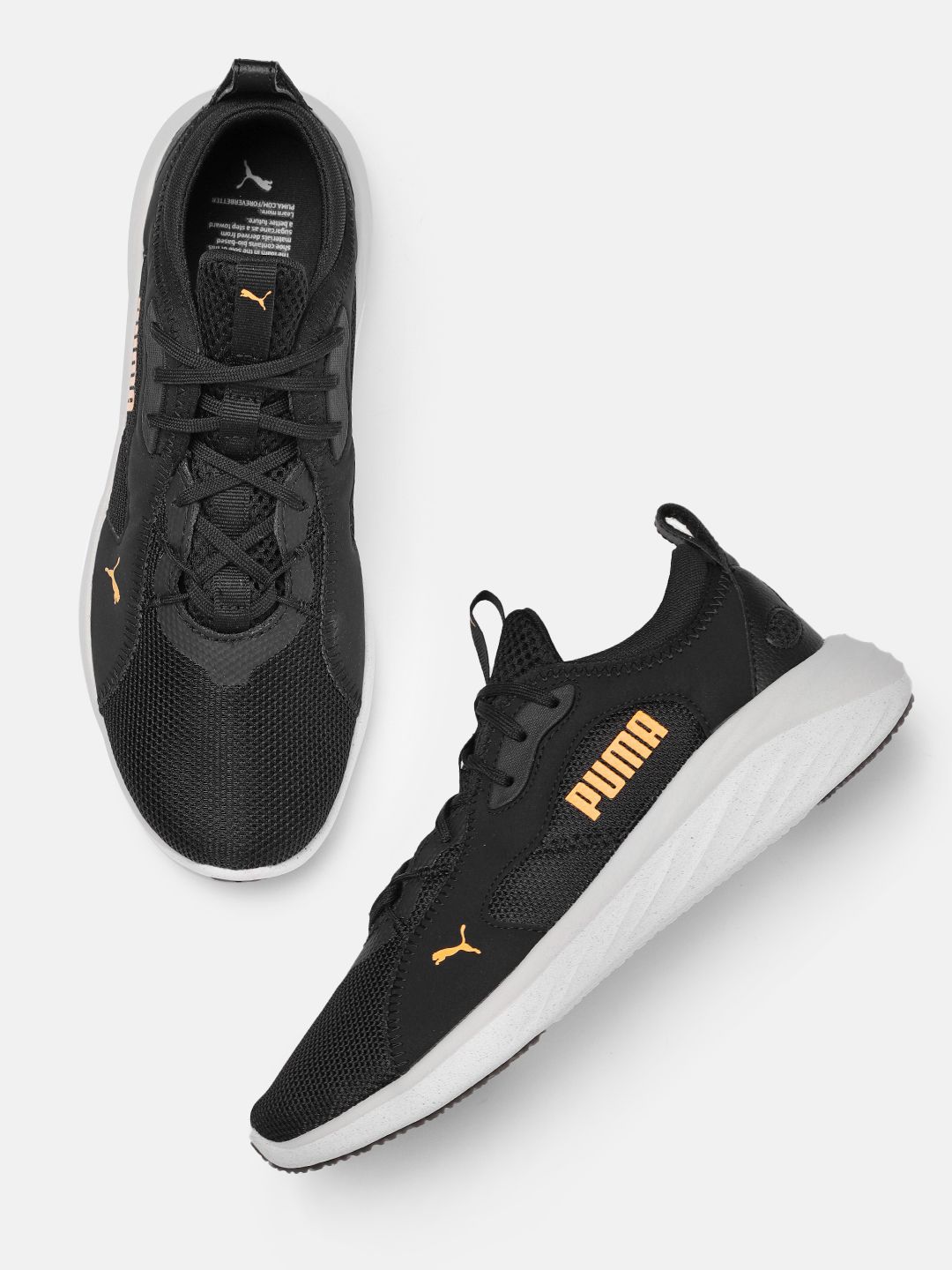 Puma Men Black Solid Better Foam Emerge Street Running Shoes
