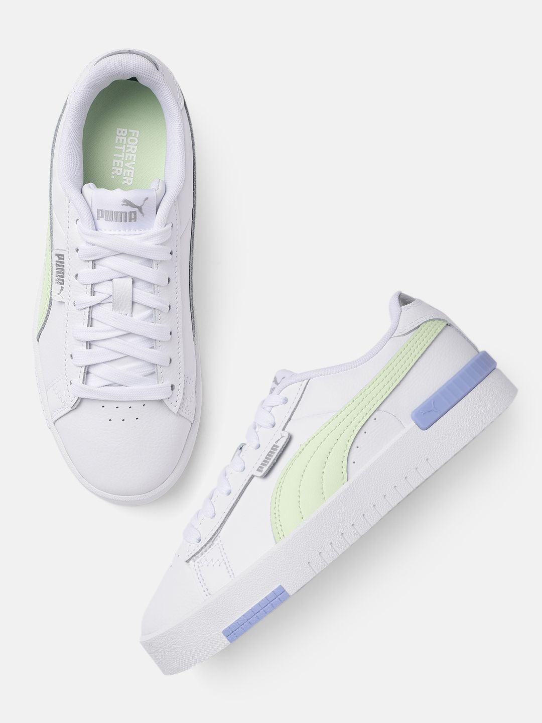 Puma Women White Jada Renew Leather Sneakers Price in India