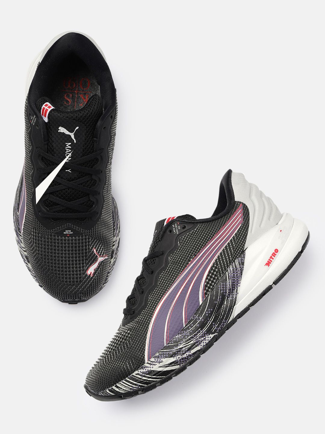 Puma Women Textured Magnify Nitro KSO Road Running Shoes Price in India