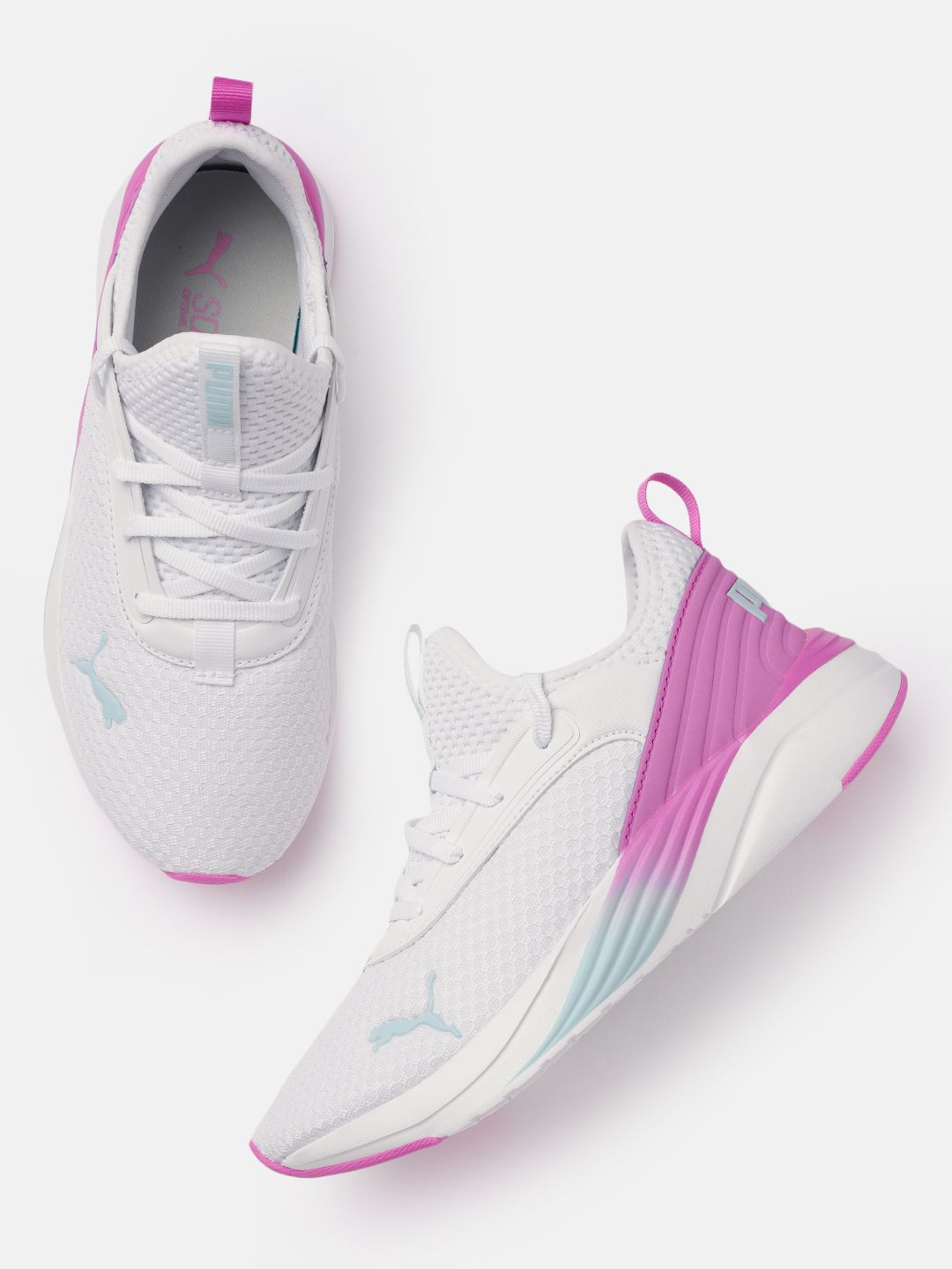 Puma Women White Softride Ruby Luxe Running Shoes Price in India