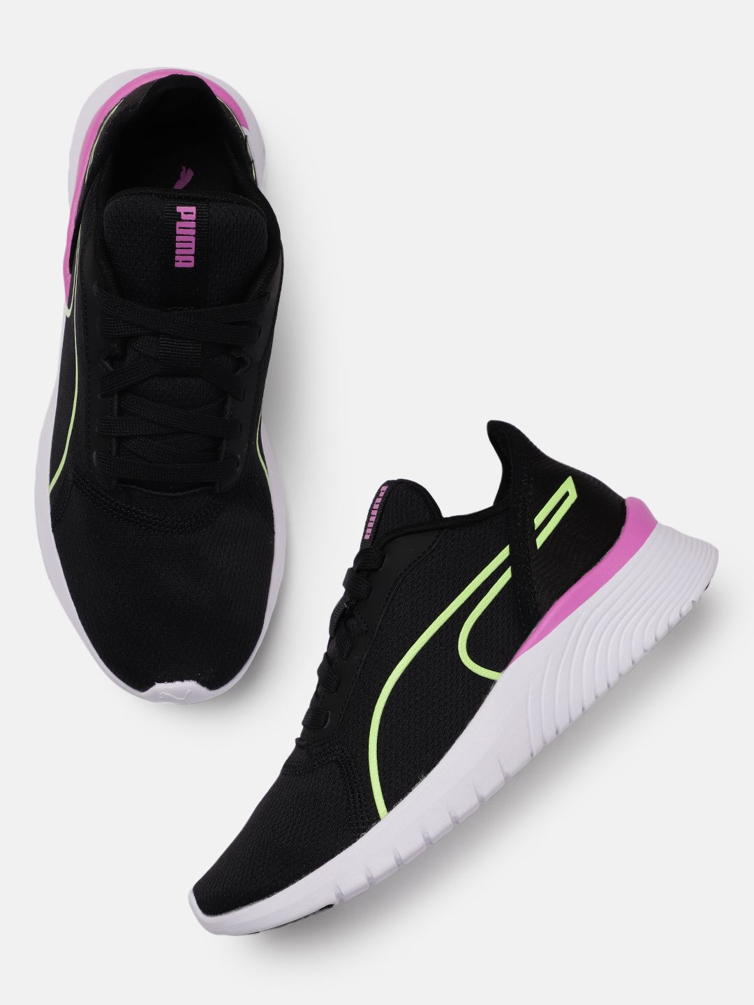 Puma Women Black Solid Remedie Regular Training Or Gym Shoes Price in India